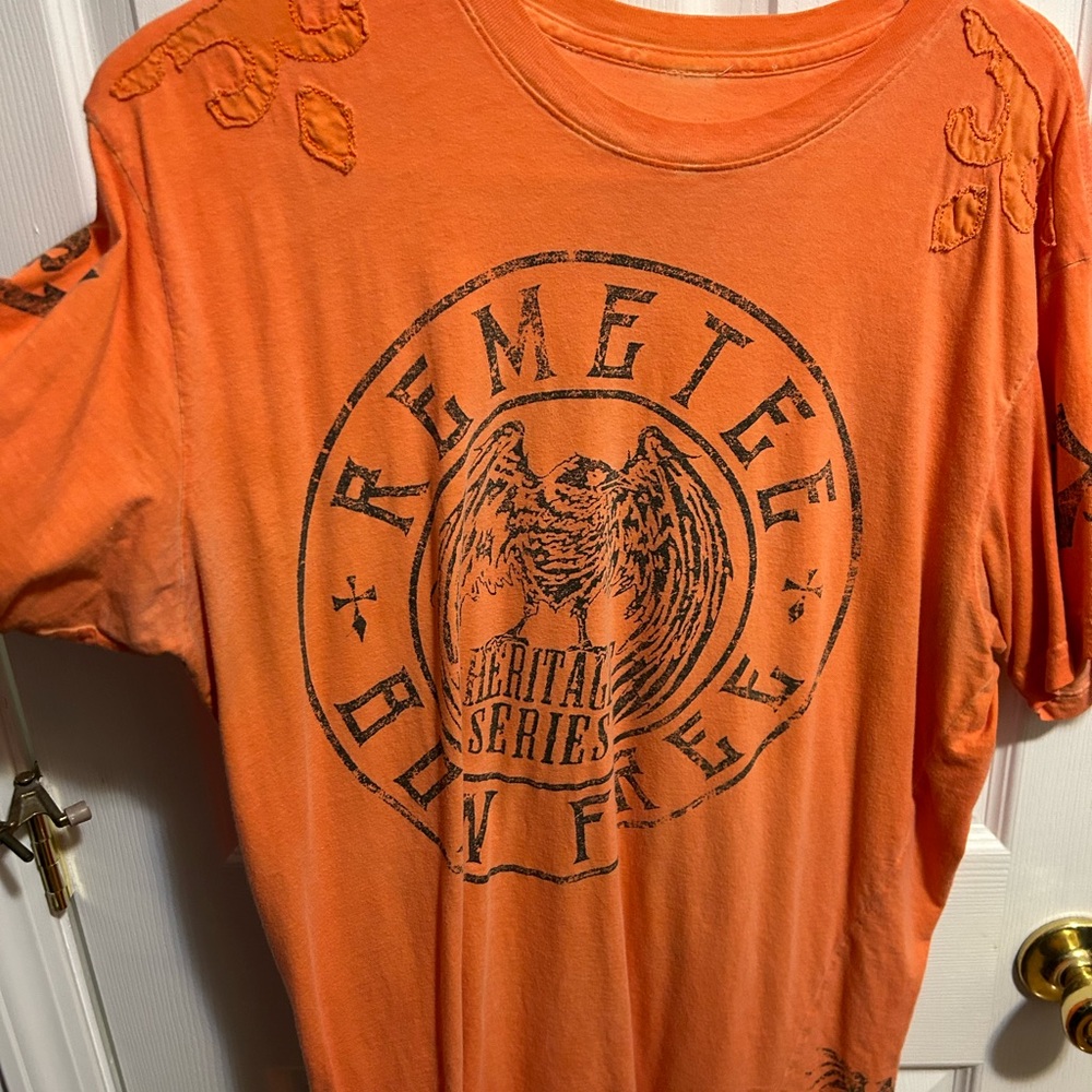 Orange REMETEE Logo Tee